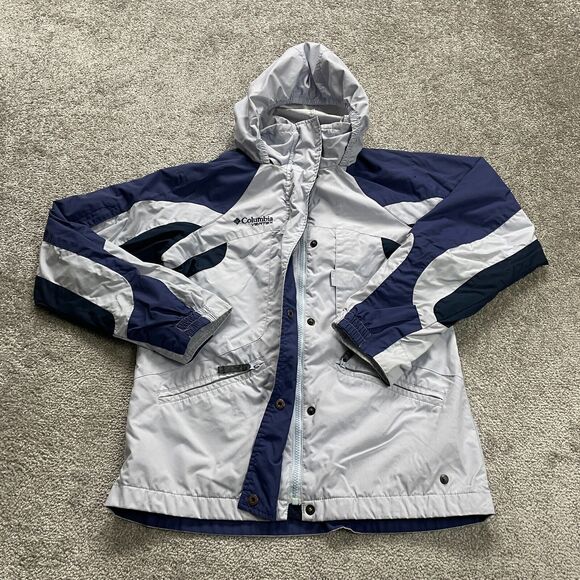 Columbia Vertex Hoodie Jacket Youth Girls 14/16 Purple Full Zip Outdoor School